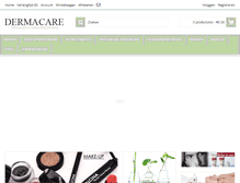 Tablet Screenshot of dermacare.nl
